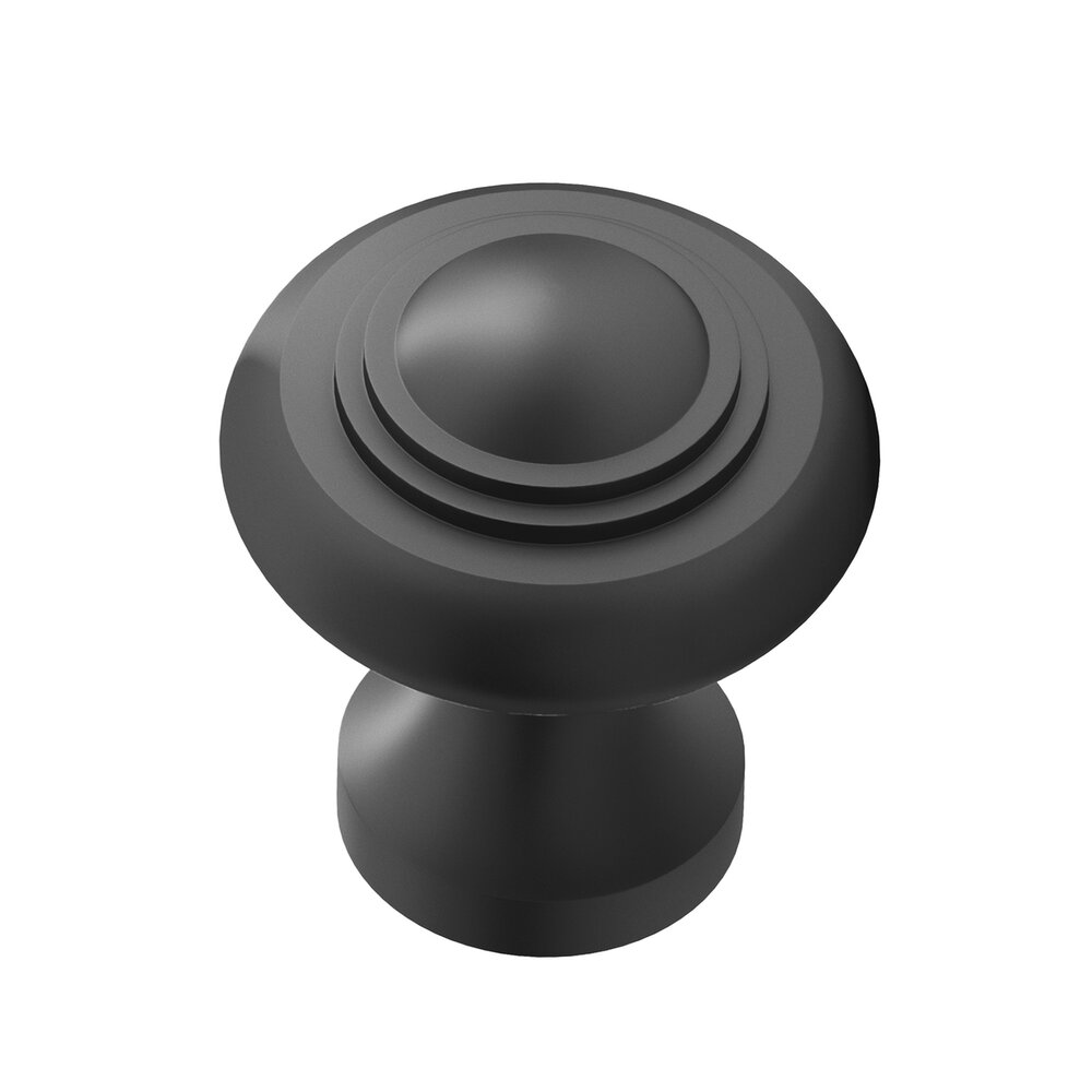 1 1/2" Diameter Large Button Knob in Matte Graphite