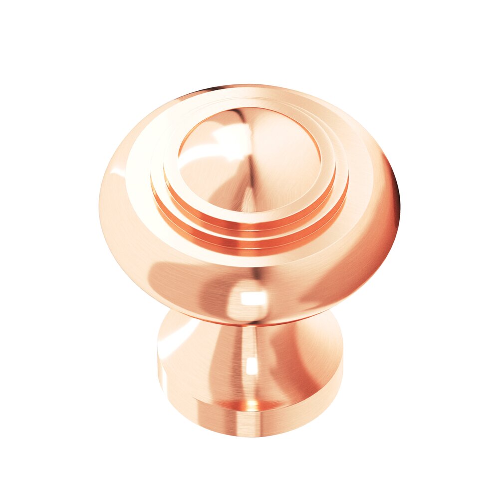 1 1/2" Diameter Large Button Knob in Satin Copper