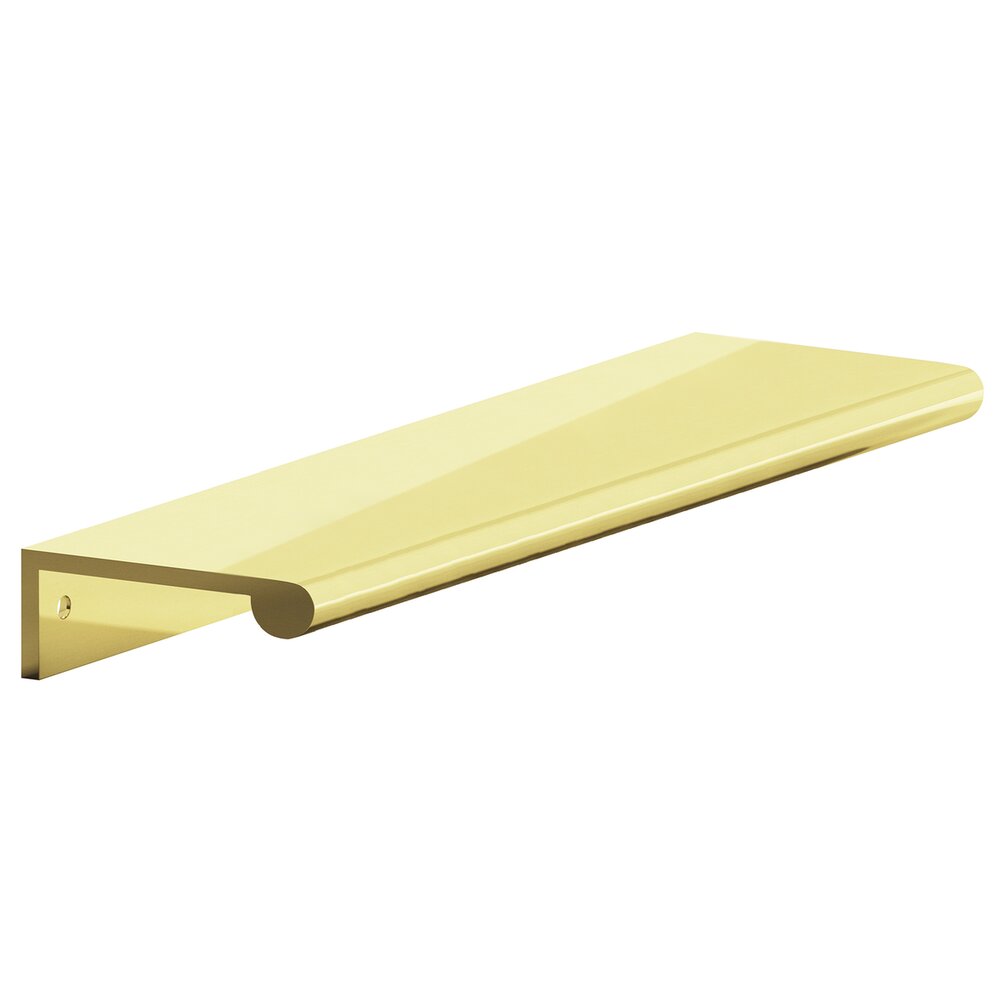 8" Centers Round Lip Edge Pull in Polished Brass