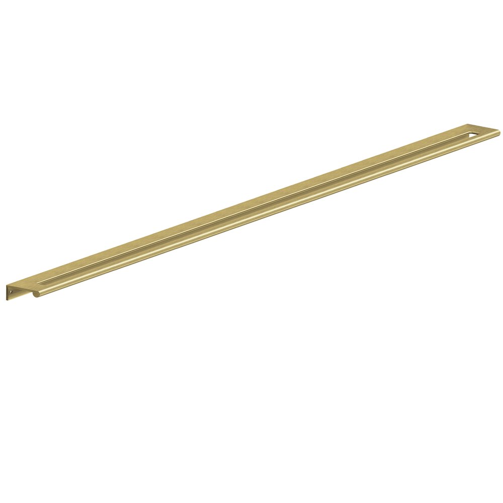 28" Centers 30" Overall Edge Pull With Fully-Rounded Lip And Center Coutout In Antique Brass
