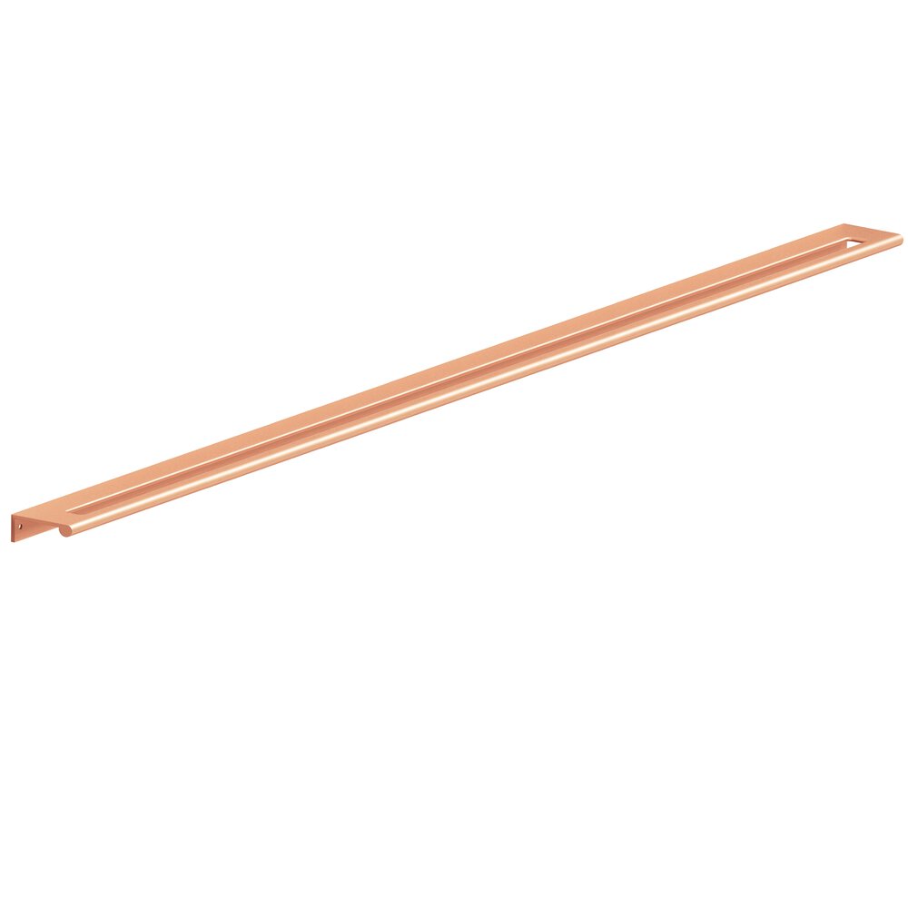 28" Centers 30" Overall Edge Pull With Fully-Rounded Lip And Center Coutout In Matte Satin Copper