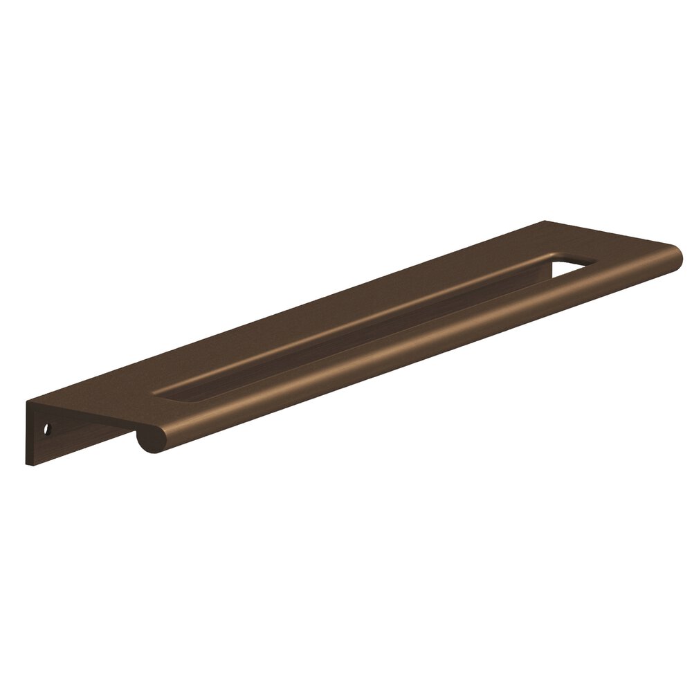8" Centers Edge Pull With Fully-Rounded Lip And Center Coutout In Matte Oil Rubbed Bronze