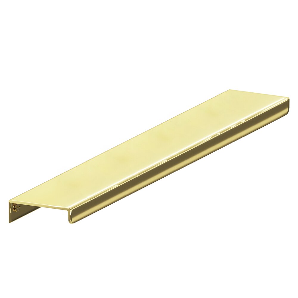 10" Centers Edge Pull Hand Finished in Unlacquered Polished Brass
