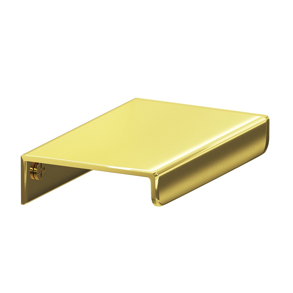 2 1/2" Long Over The Drawer Edge Pull in French Gold