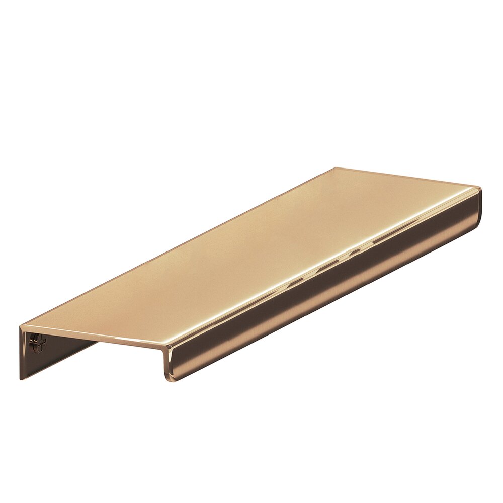 6" Long Top Mount Edge Pull in Polished Bronze