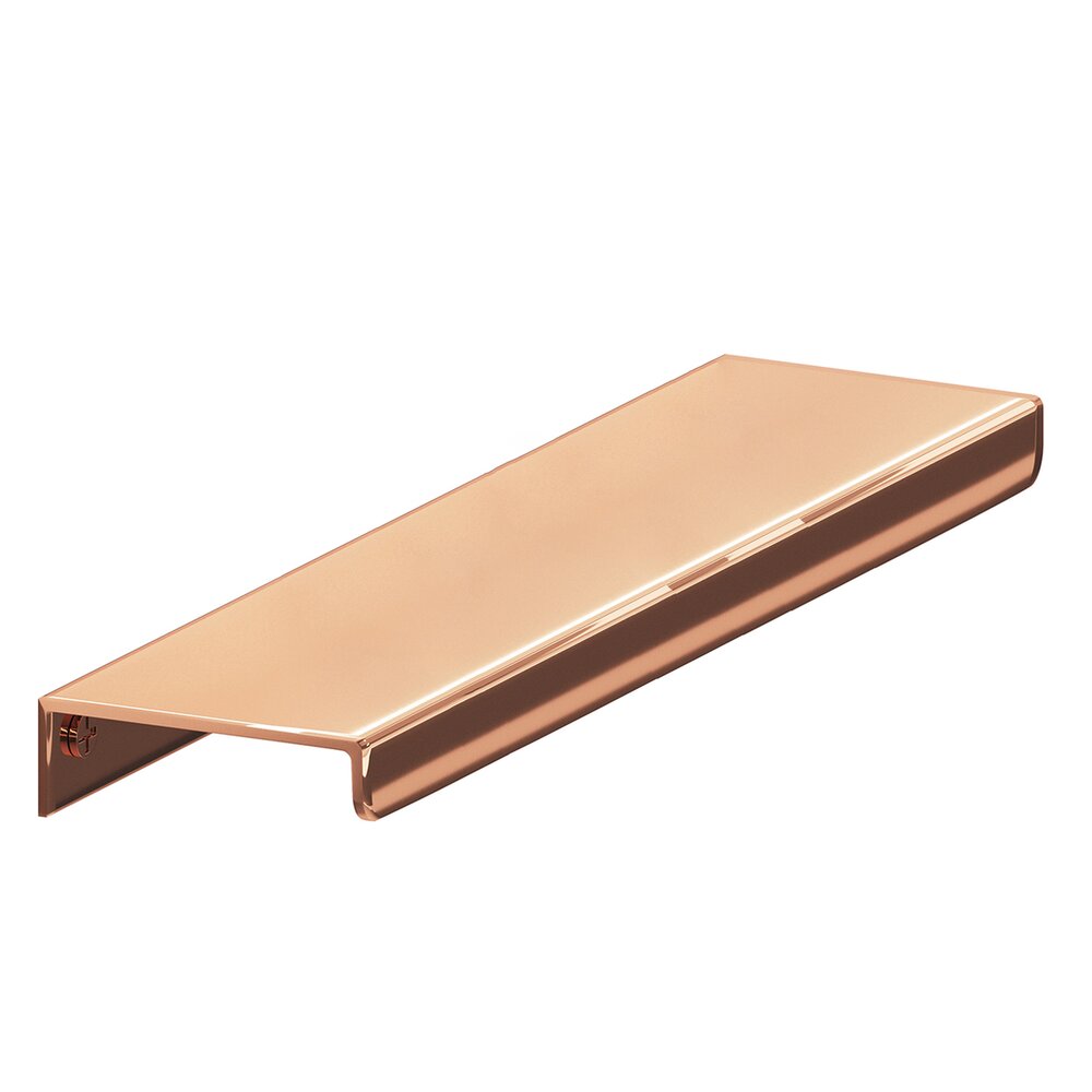 6" Long Top Mount Edge Pull in Polished Copper