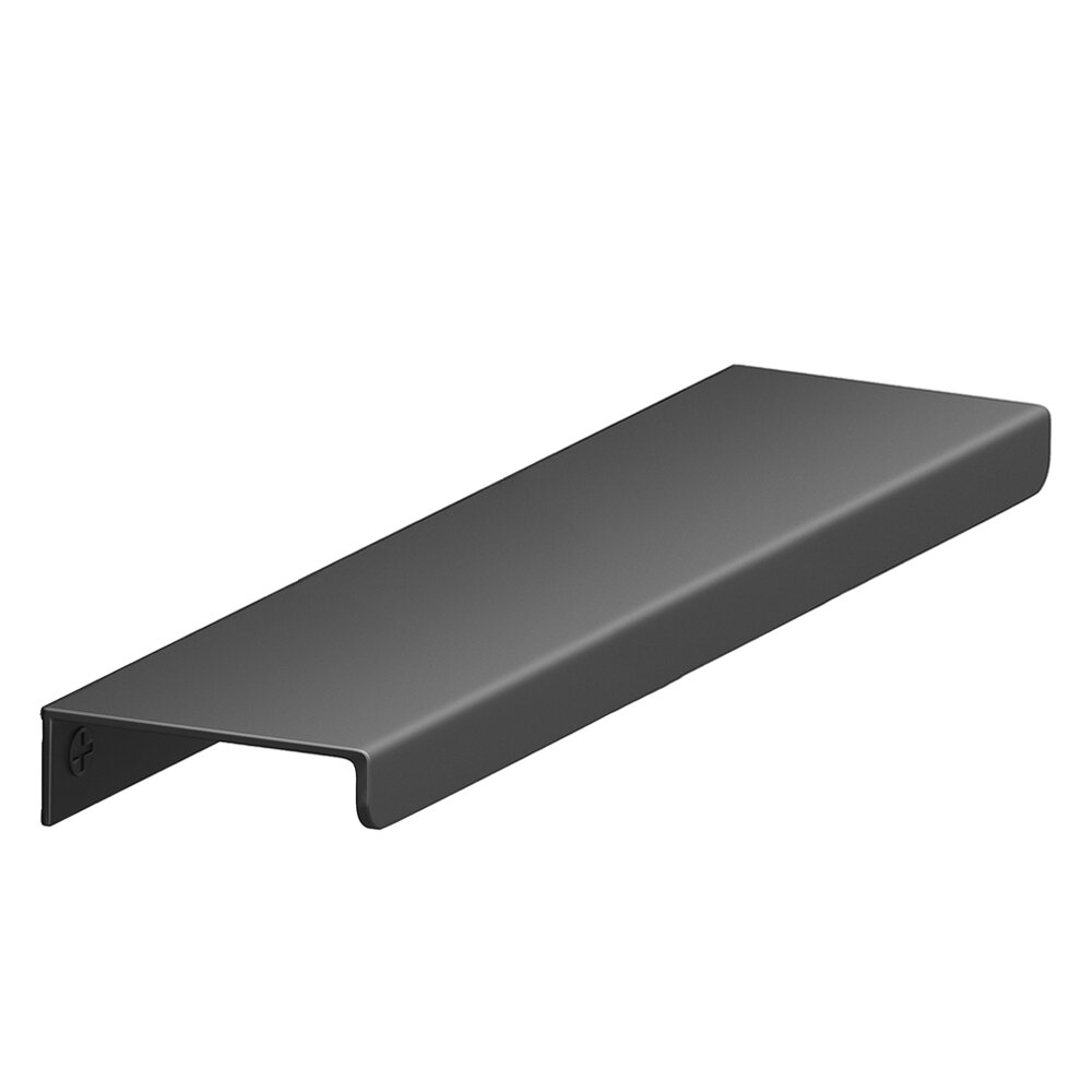 6" Long Over The Drawer Edge Pull in Matte Graphite