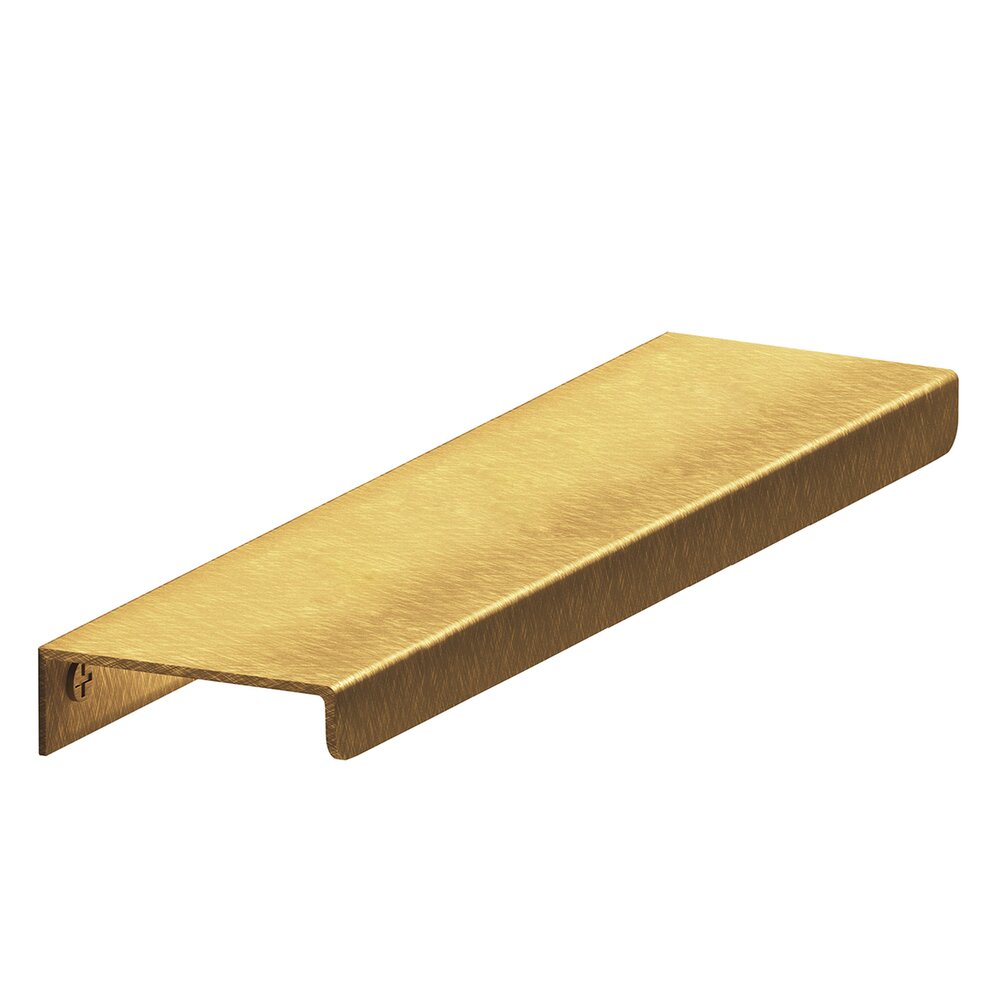 6" Long Top Mount Edge Pull in Weathered Brass