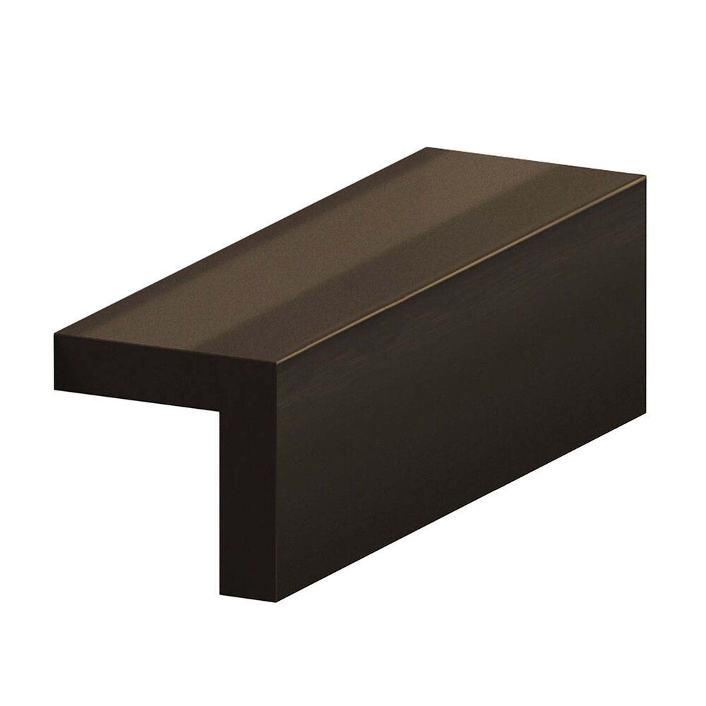 2 1/2" Long Right Angle Edge Pull in Unlacquered Oil Rubbed Bronze
