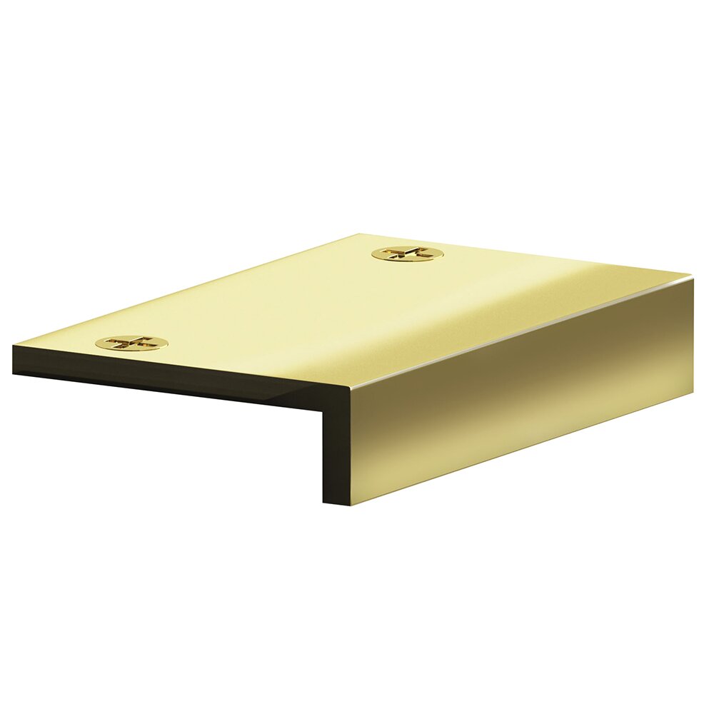 2 1/2" Long Top Mount Edge Pull in Polished Brass