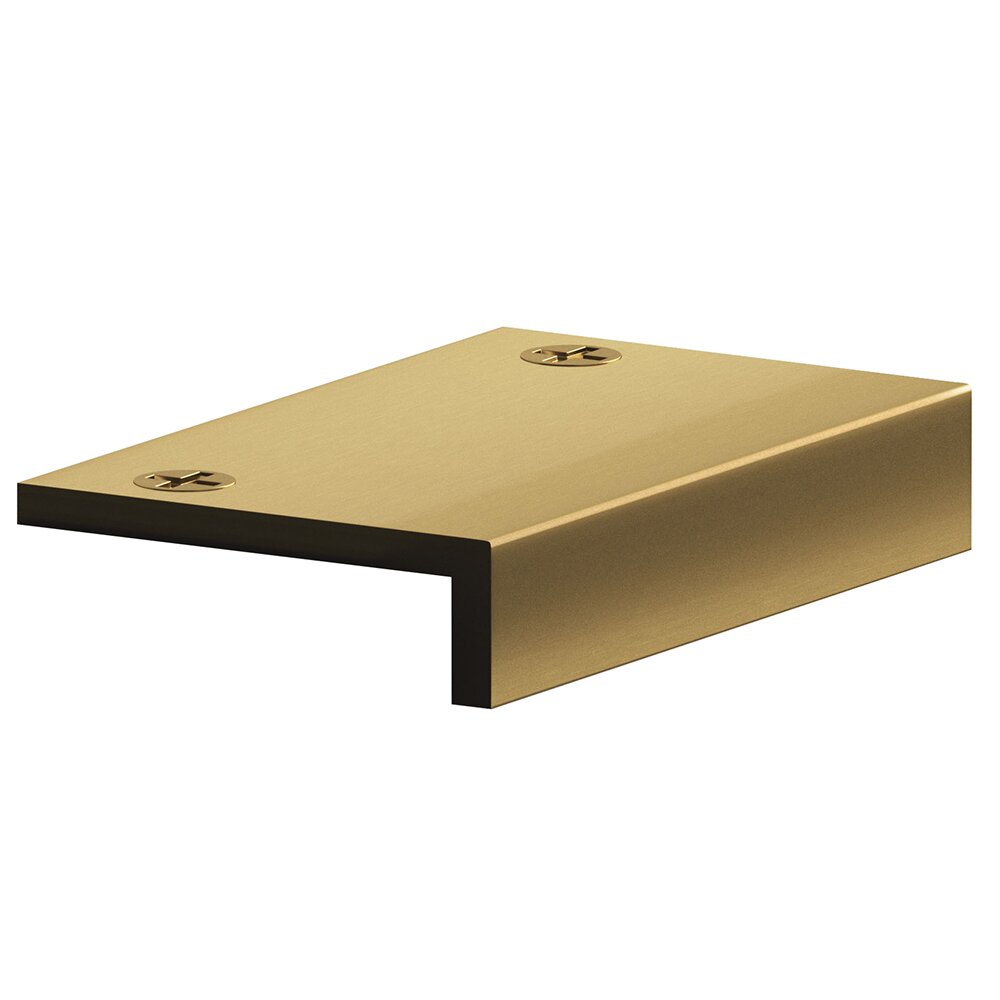 4 1/2" Long Top Mount Edge Pull in Unlacquered Satin Brass