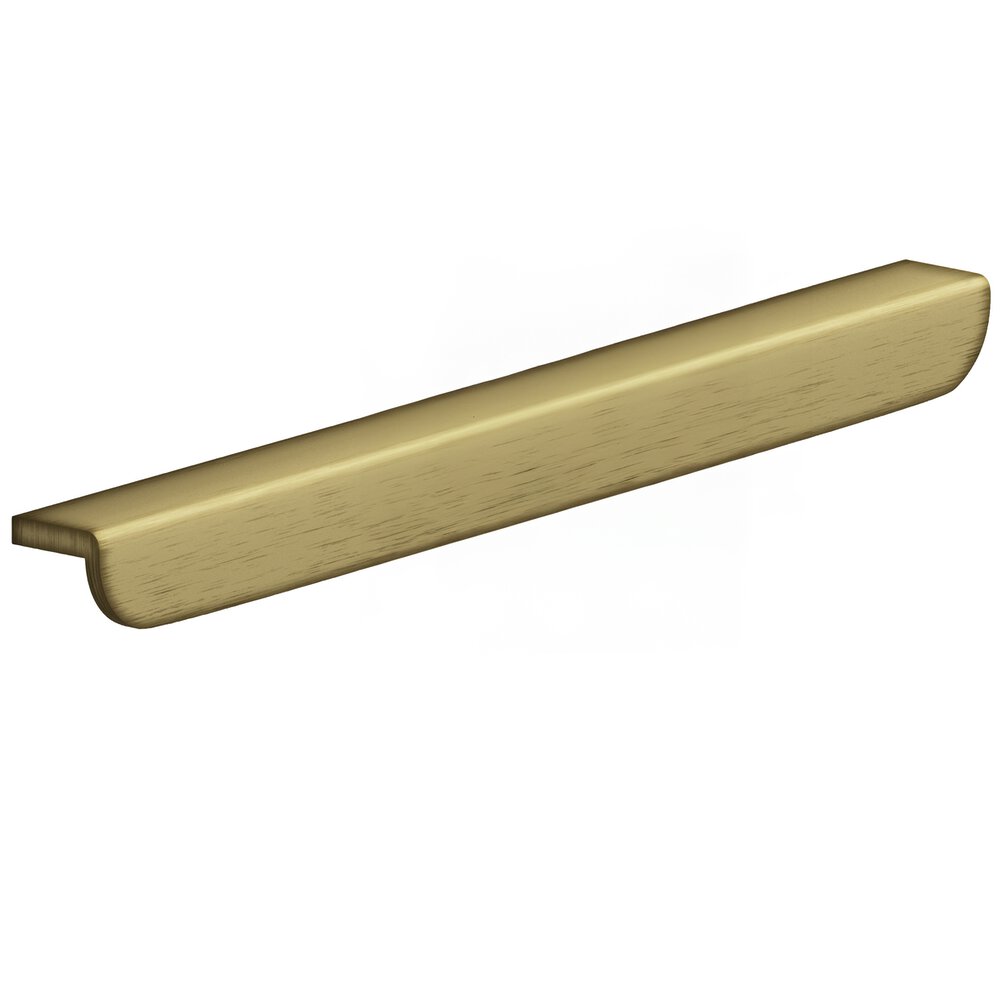12" Centers 14" Overall L-Shaped Edge Pull With Rounded Ends In Matte Antique Satin Brass