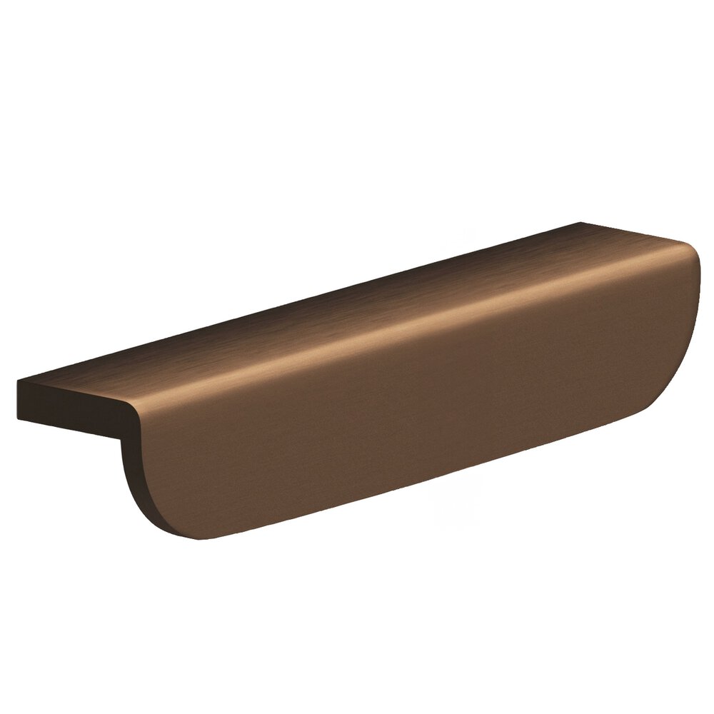 4" Centers 5" Overall L-Shaped Edge Pull With Rounded Ends In Matte Oil Rubbed Bronze