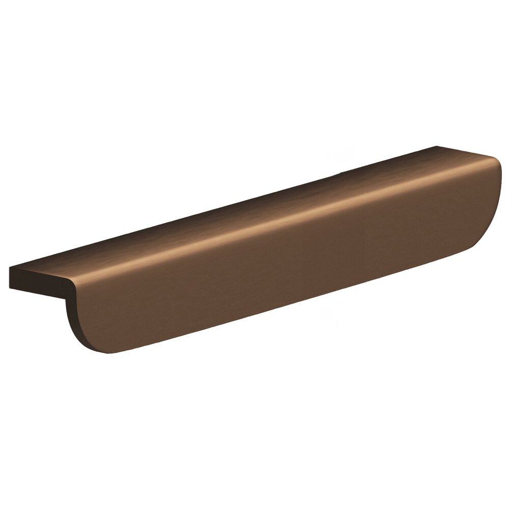 6" Centers 8" Overall L-Shaped Edge Pull With Rounded Ends In Matte Oil Rubbed Bronze