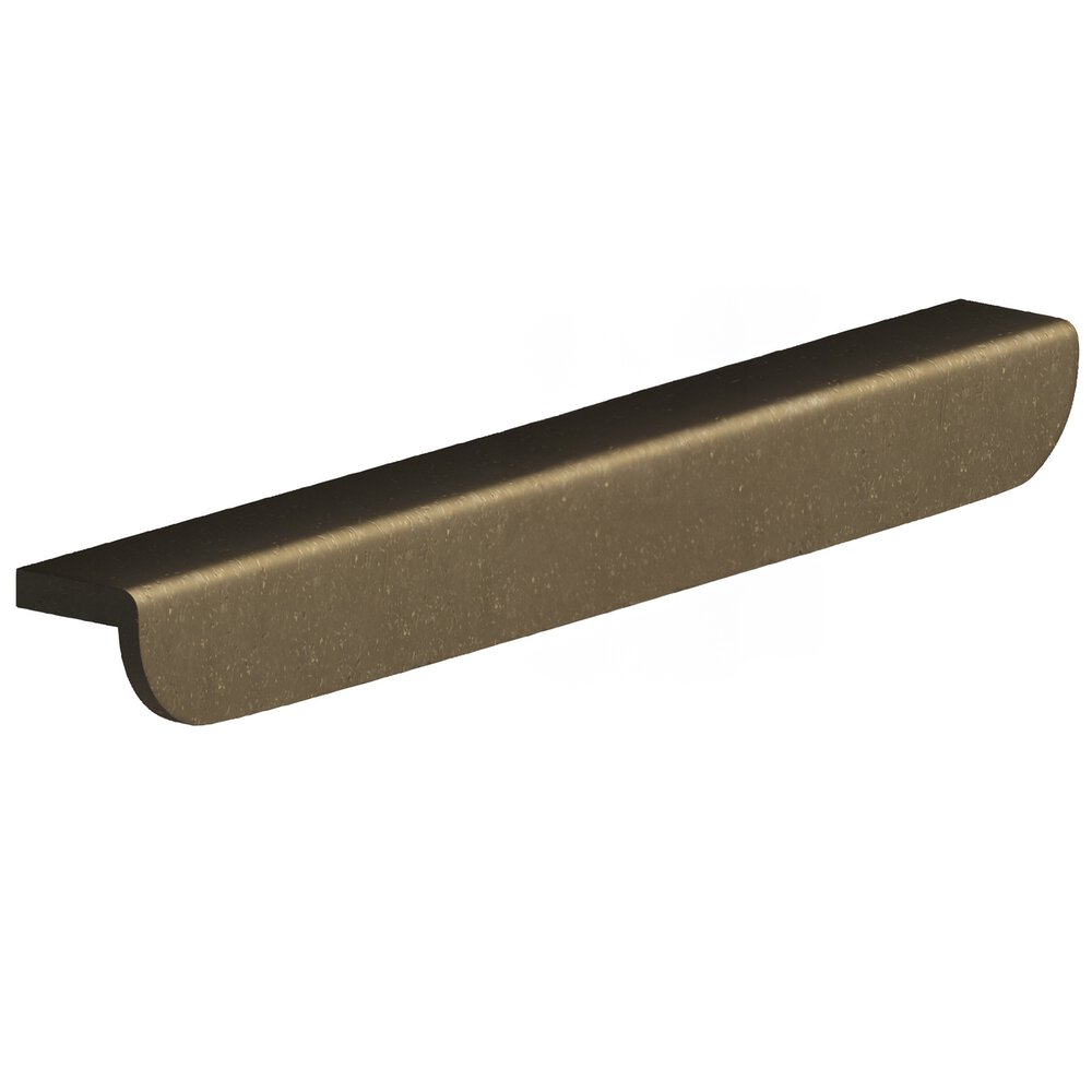 8" Centers 10" Overall L-Shaped Edge Pull With Rounded Ends In Distressed Oil Rubbed Bronze