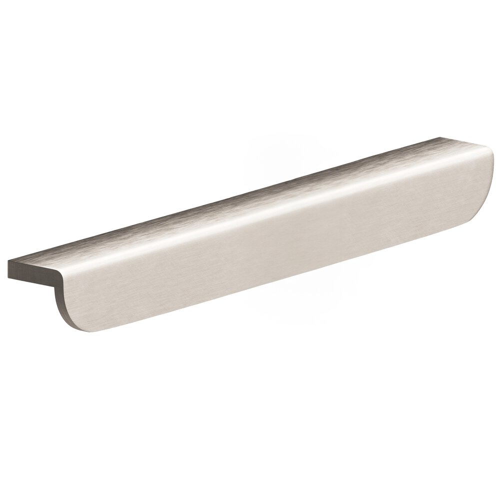 8" Centers 10" Overall L-Shaped Edge Pull With Rounded Ends In Matte Satin Nickel