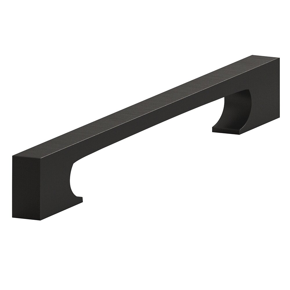 6" Centers Cabinet Pull Hand Finished in Satin Black