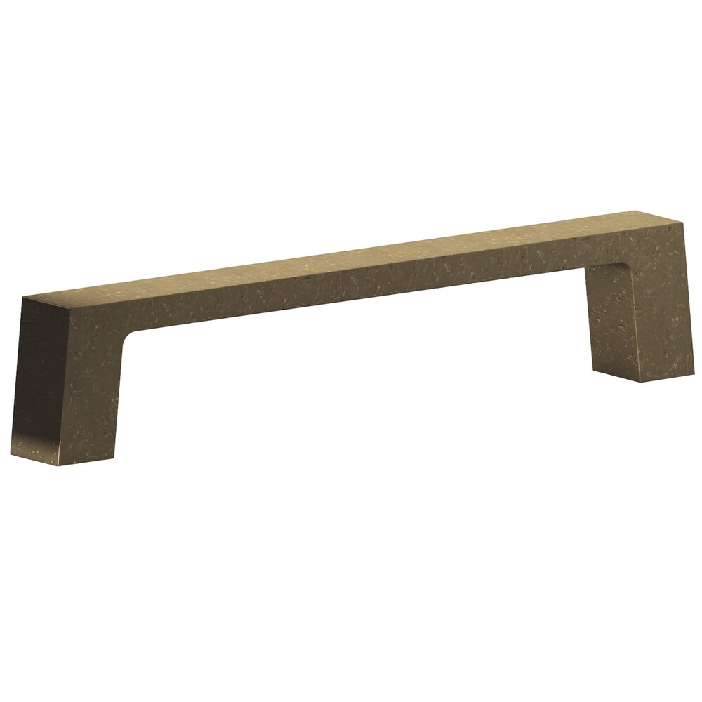 4" Centers Rectangular pull in Distressed Oil Rubbed Bronze