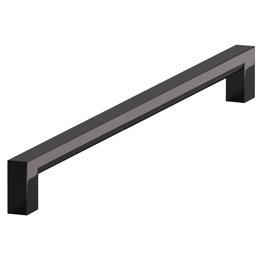 10" Centers Cabinet Pull Hand Finished in Satin Black
