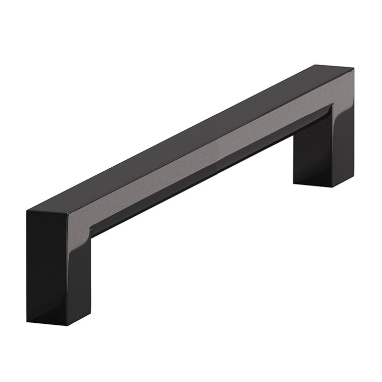 4" Centers Cabinet Pull Hand Finished in Satin Black