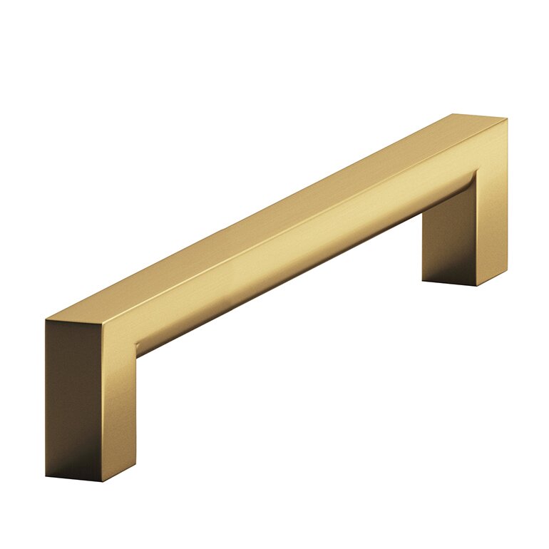4" Centers Cabinet Pull in Satin Brass