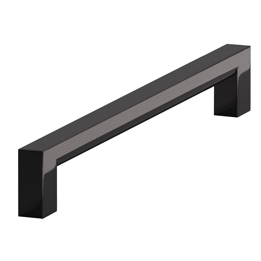 5" Centers Cabinet Pull Hand Finished in Satin Black