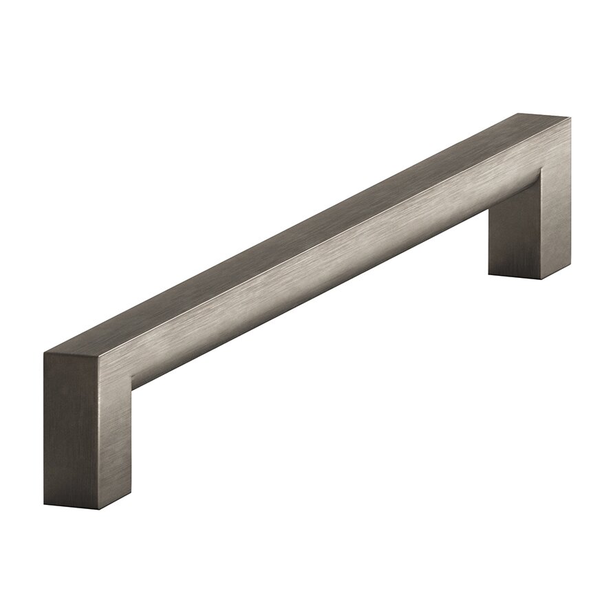 5" Centers Cabinet Pull Hand Finished in Matte Pewter