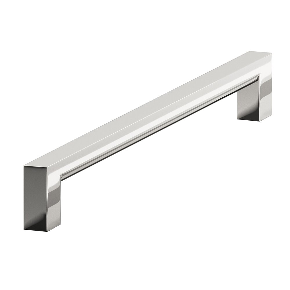 6" Centers Cabinet Pull in Polished Nickel