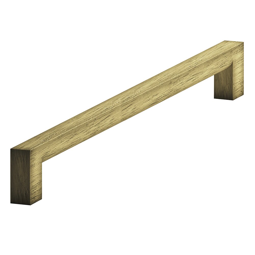 8" Centers Rectangular Pull in Distressed Antique Brass