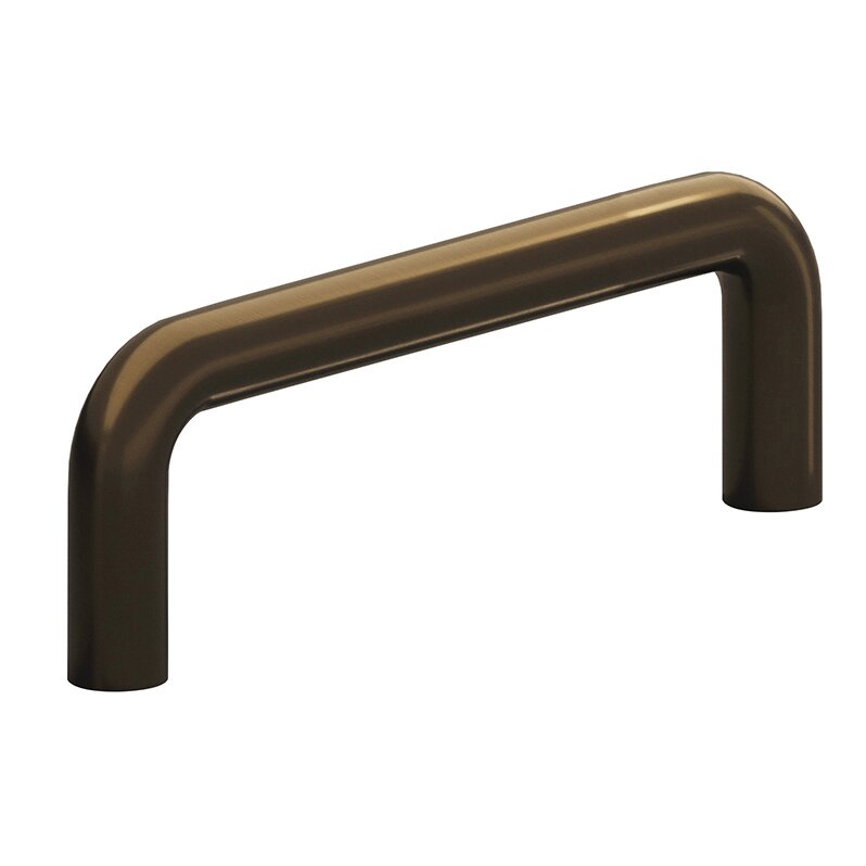 2 1/2" Centers Wire Pull in Unlacquered Oil Rubbed Bronze