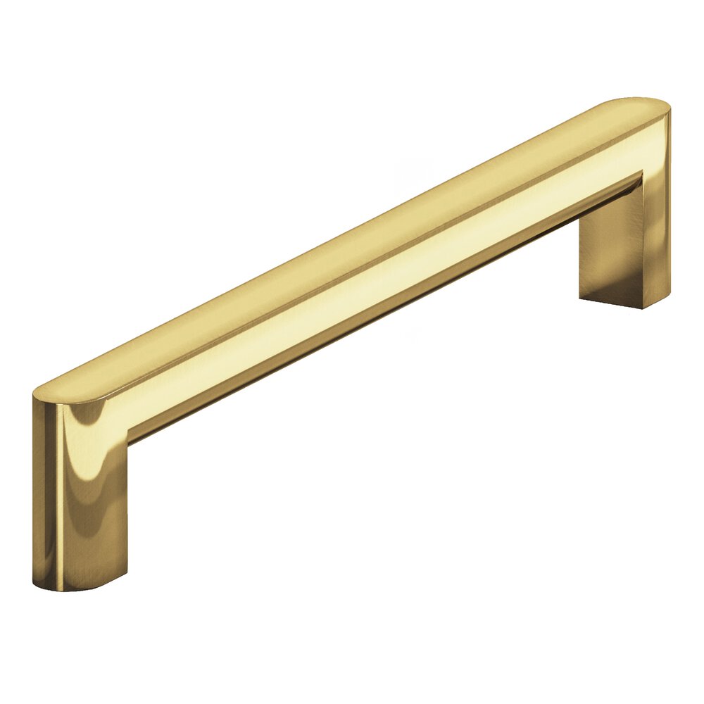 6" Centers Square Cabinet Pull With Rounded Back And Ends In Antique Bronze