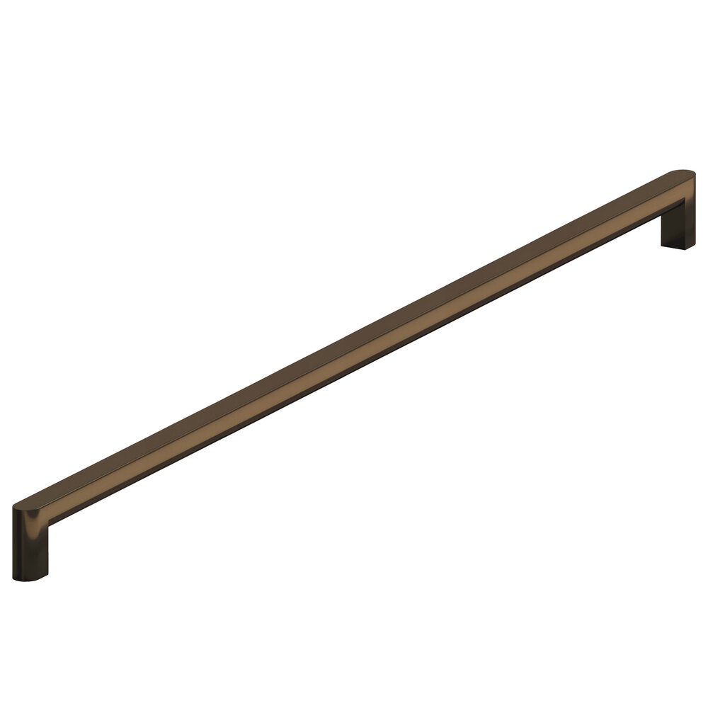 24" Centers Square Appliance/Oversized Pull With Rounded Back And Ends In Oil Rubbed Bronze