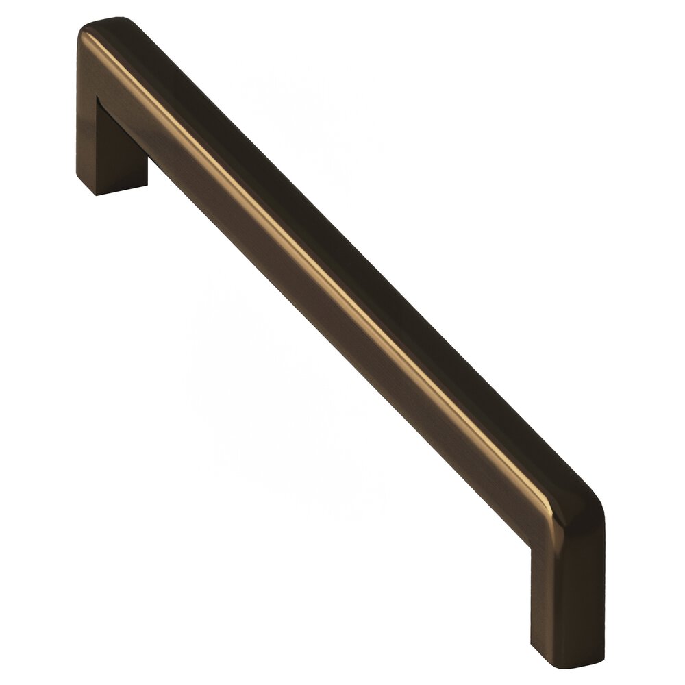 10" Centers Square Cabinet Pull With Rounded Back And Radiused Edges In Oil Rubbed Bronze