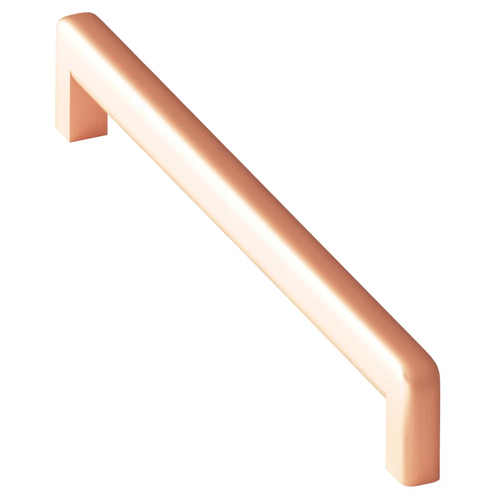 10" Centers Square Appliance/Oversized Pull With Rounded Back And Radiused Edges In Matte Satin Copper