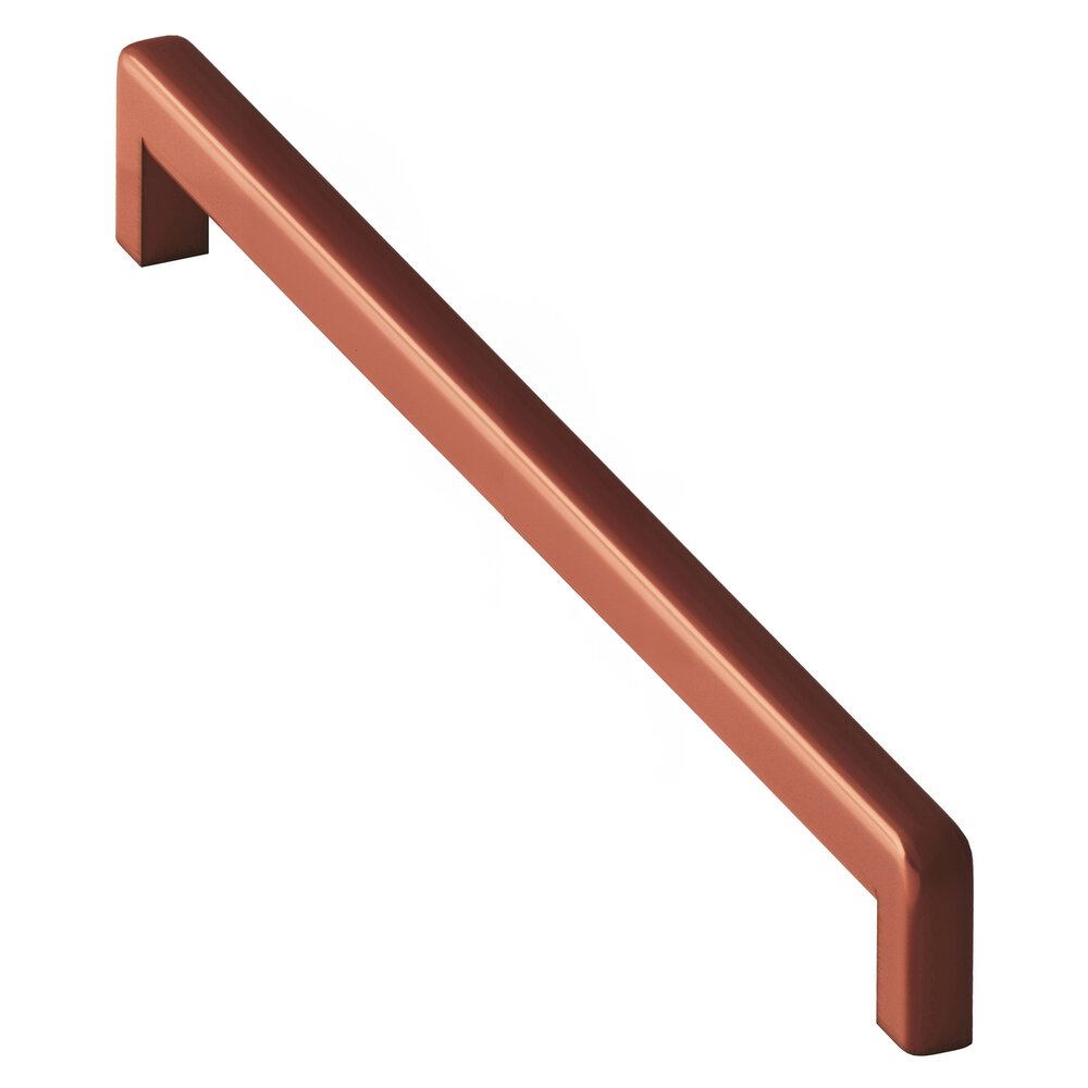 12" Centers Square Appliance/Oversized Pull With Rounded Back And Radiused Edges In Matte Antique Copper