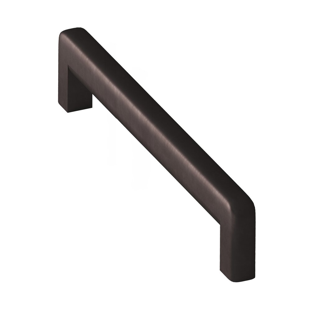 8" Centers Square Appliance/Oversized Pull With Rounded Back And Radiused Edges In Matte Dark Statuary Bronze