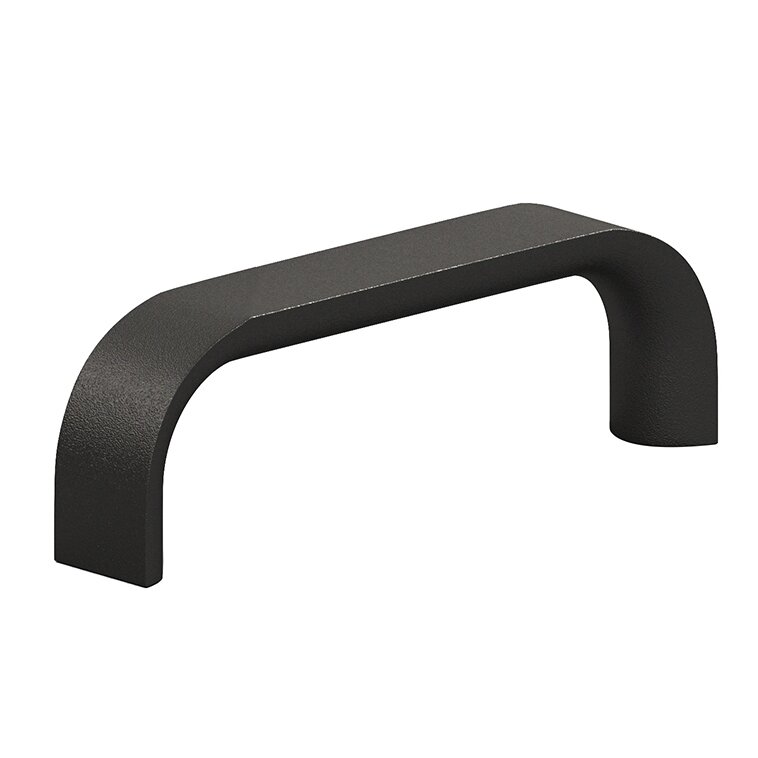 3 1/2" Centers Cabinet Pull Hand Finished in Frost Black