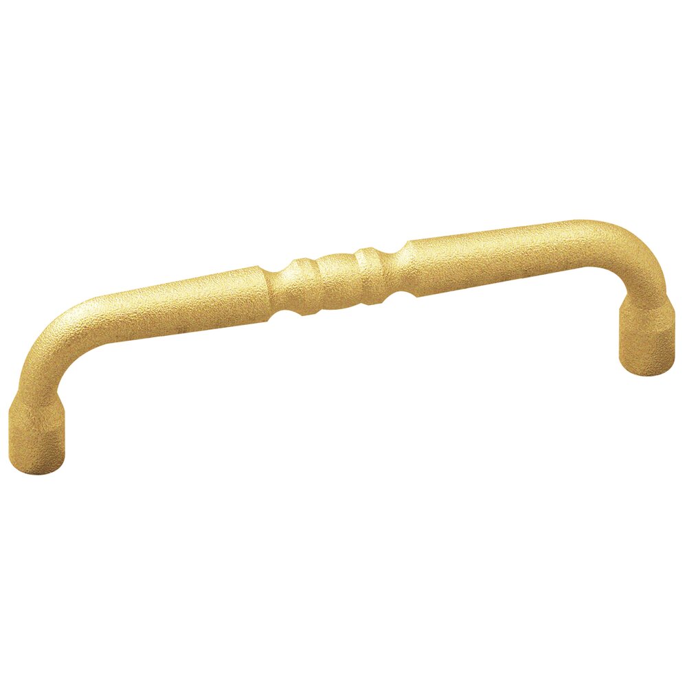 6" Centers Scroll Pull in Frost Brass