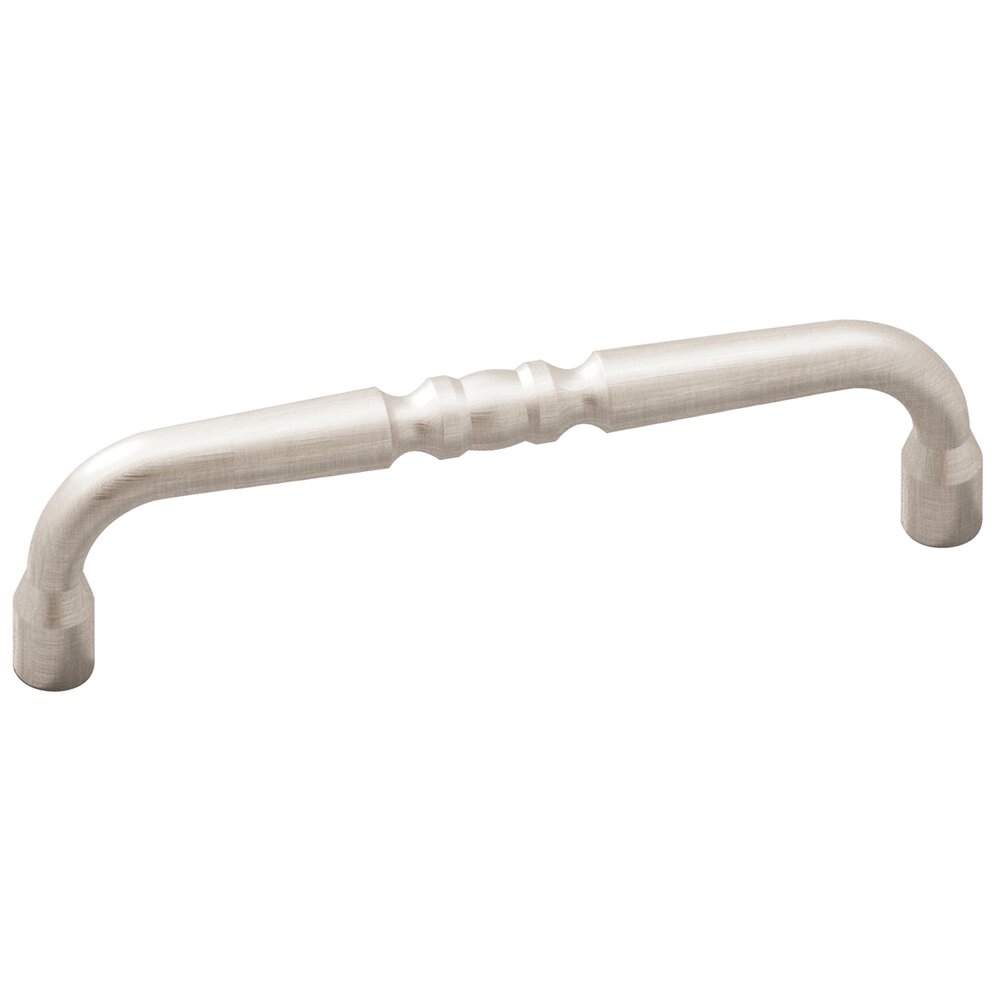 6" Centers Scroll Pull in Matte Satin Nickel