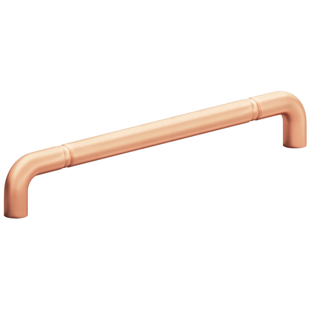 12" Centers Beaded Low Clearance Appliance Pull in Matte Satin Copper
