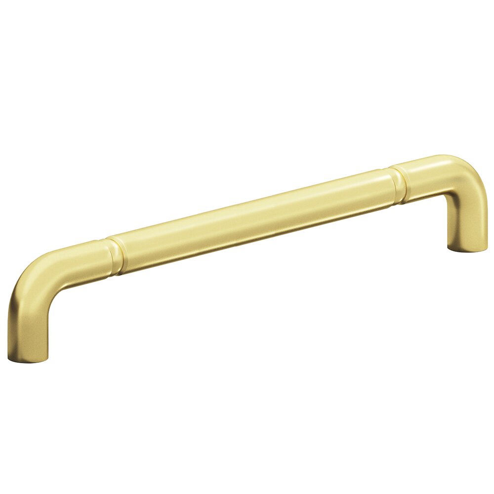 8" Centers Beaded Low Clearance Appliance/Oversized Pull in Matte Satin Brass