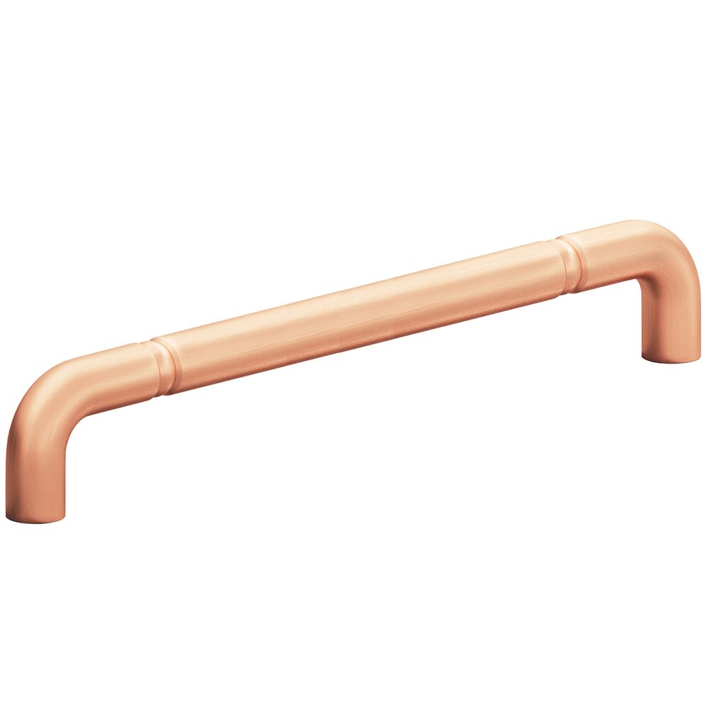 8" Centers Beaded Low Clearance Appliance Pull in Matte Satin Copper