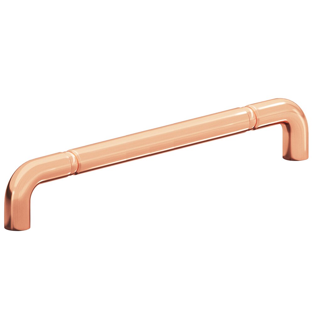 8" Centers Beaded Low Clearance Appliance Pull in Satin Copper