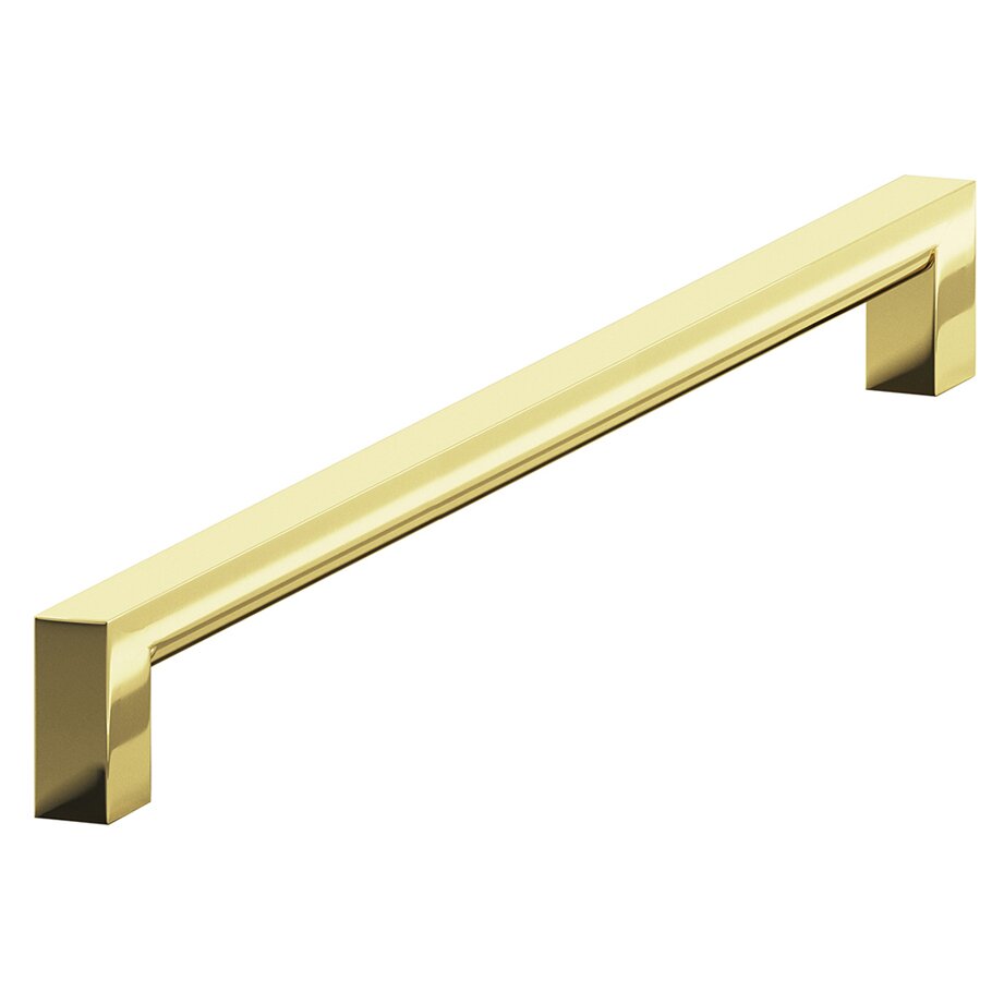 10" Centers Rectangular Appliance/Oversized Pull in Polished Brass