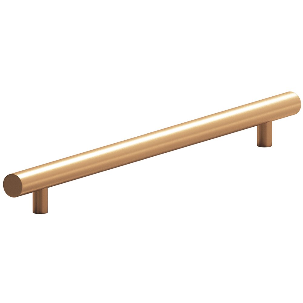 18" Centers Low Clearance European Bar Pull in Matte Satin Bronze