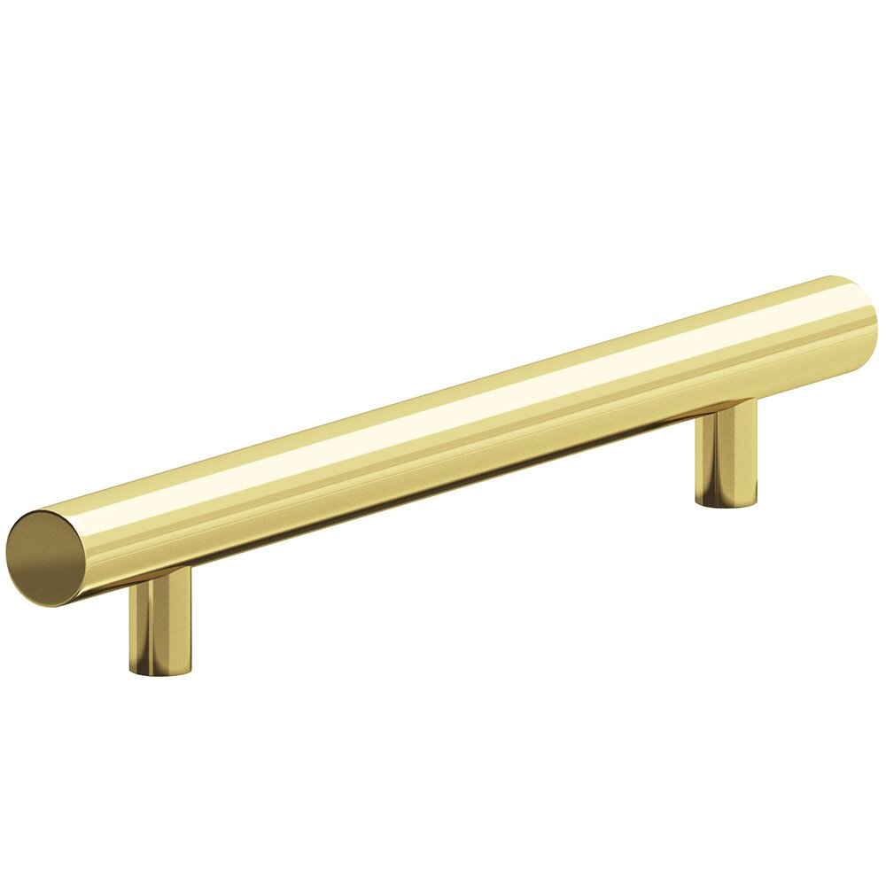6" Centers Low Clearance Pull in Polished Brass