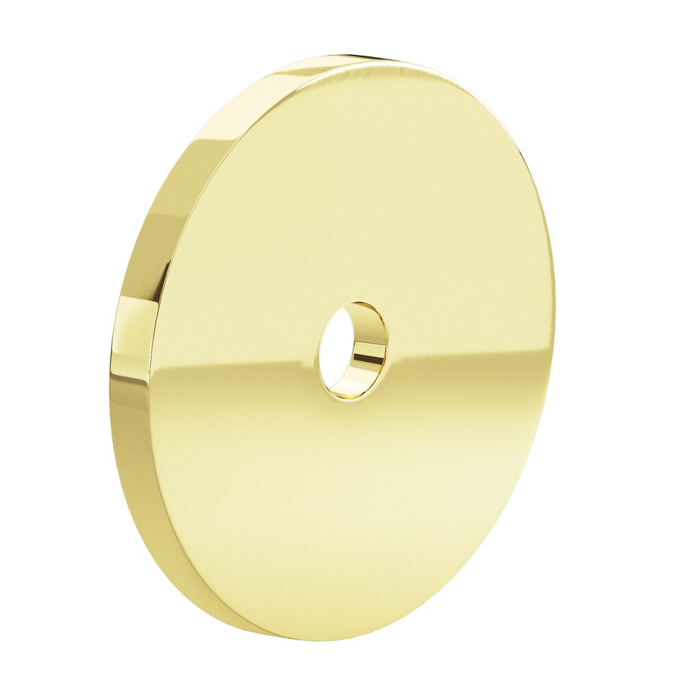 1.75" Diameter Round Backplate In Polished Brass