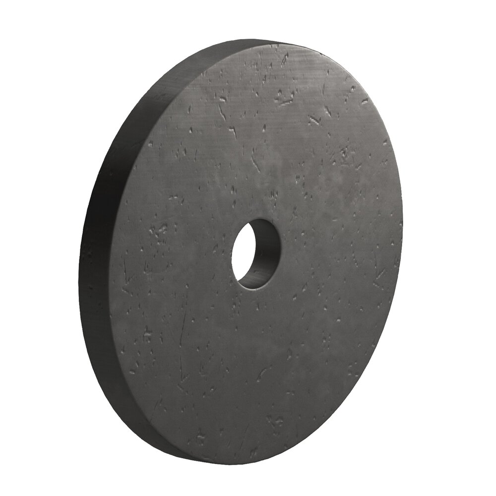1.75" Diameter Round Backplate In Distressed Satin Black