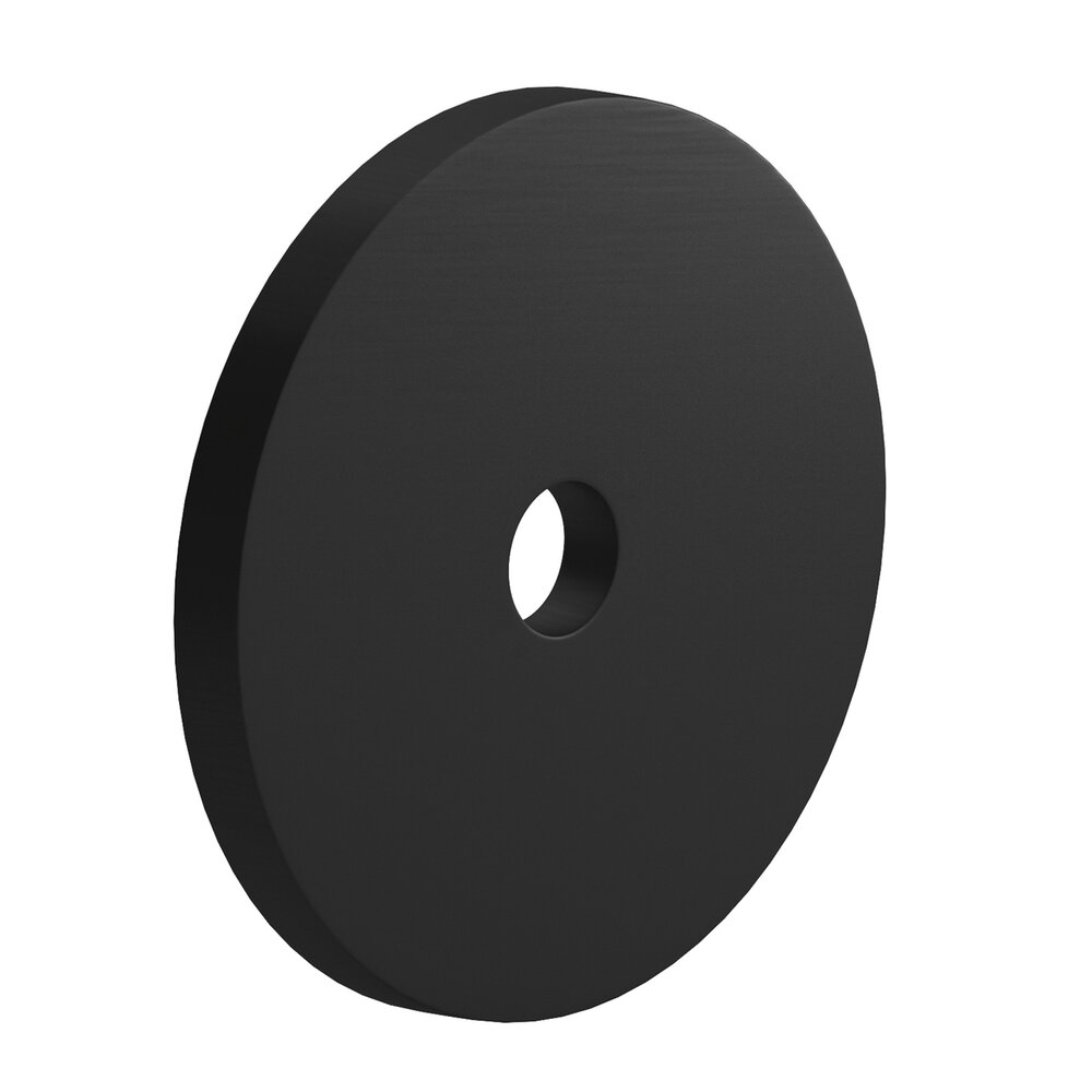 1.75" Diameter Round Backplate In Matte Satin Black