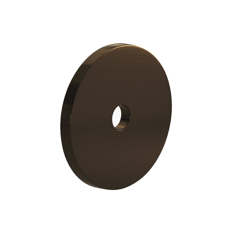 5/8" Diameter Backplate in Unlacquered Oil Rubbed Bronze